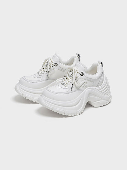 Sculpted-Wave Chunky Dad Sneakers
