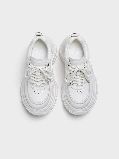 Sculpted-Wave Chunky Dad Sneakers