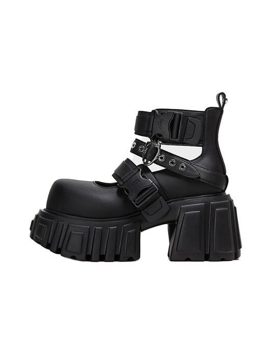Night Queen 2.0 Buckled Platform Boots