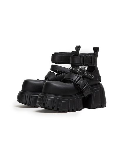 Night Queen 2.0 Buckled Platform Boots