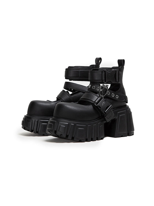 Night Queen 2.0 Buckled Platform Boots