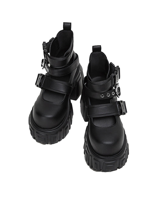 Night Queen 2.0 Buckled Platform Boots