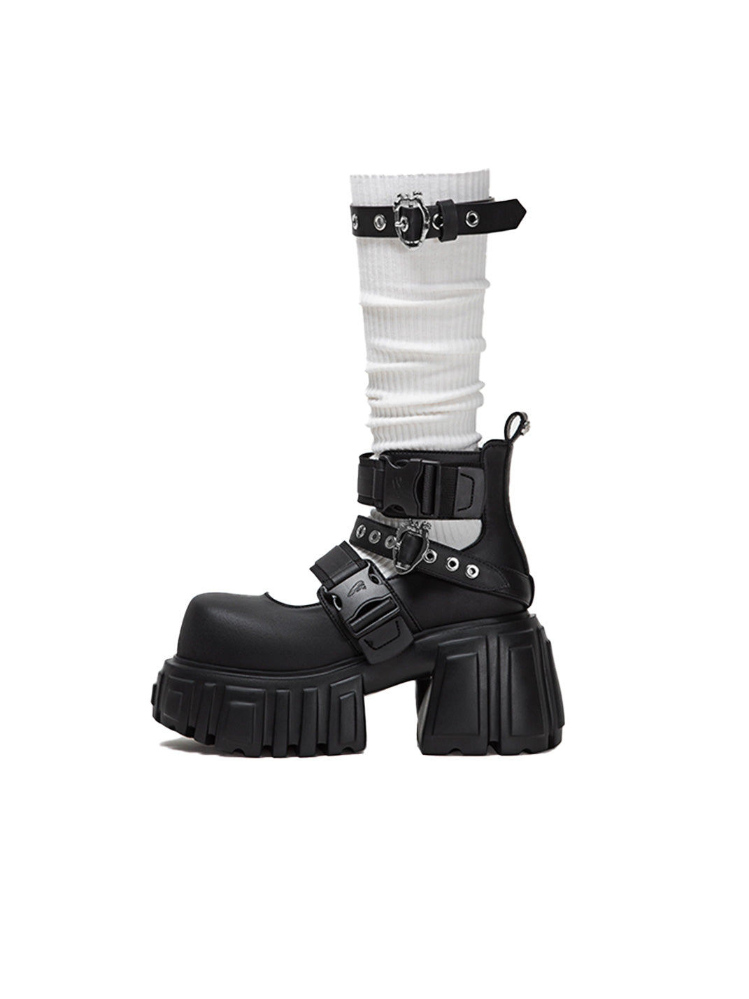 Night Queen 2.0 Buckled Platform Boots