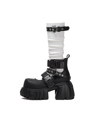 Night Queen 2.0 Buckled Platform Boots