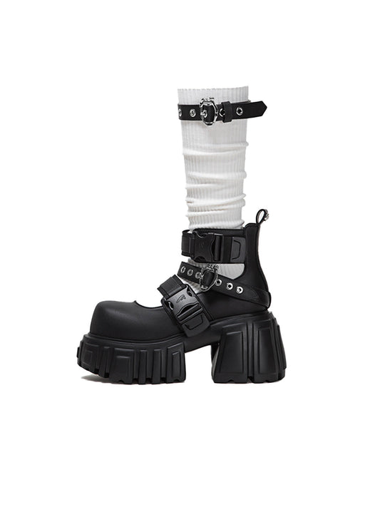 Night Queen 2.0 Buckled Platform Boots