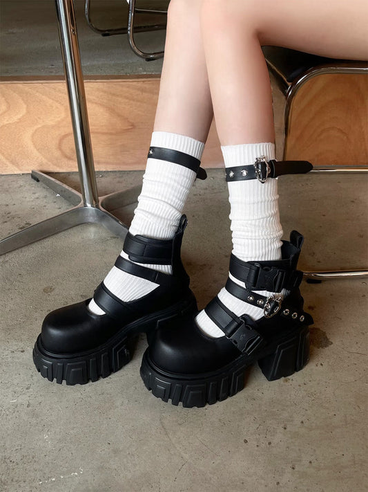 Night Queen 2.0 Buckled Platform Boots