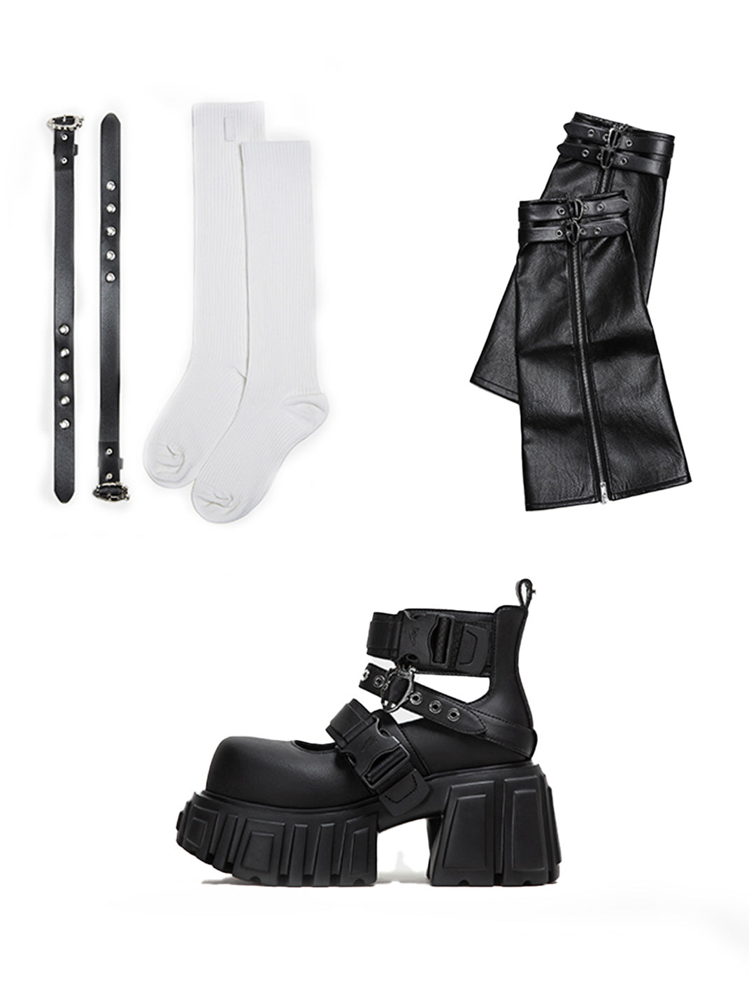 Night Queen 2.0 Buckled Platform Boots
