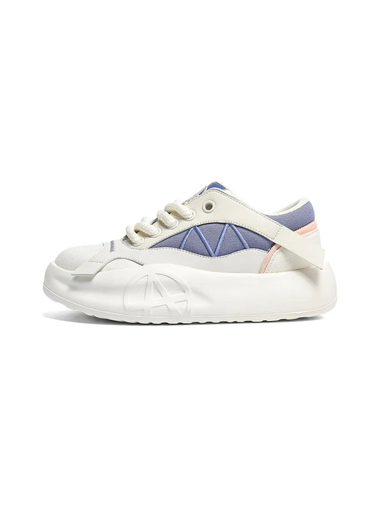 Geometric Panel Platform Runner Sneakers