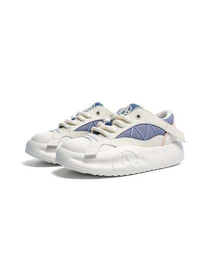 Geometric Panel Platform Runner Sneakers