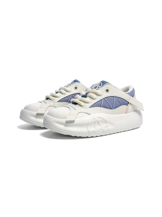 Geometric Panel Platform Runner Sneakers