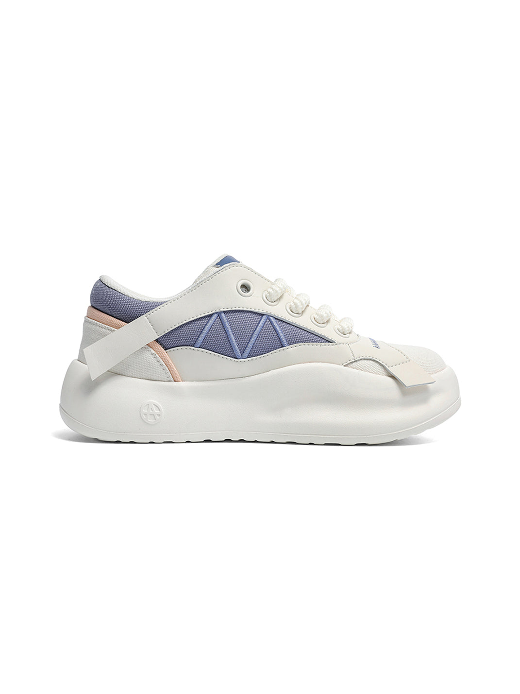 Geometric Panel Platform Runner Sneakers