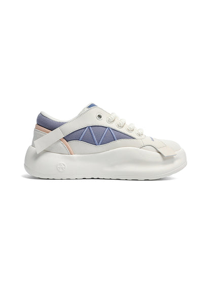 Geometric Panel Platform Runner Sneakers