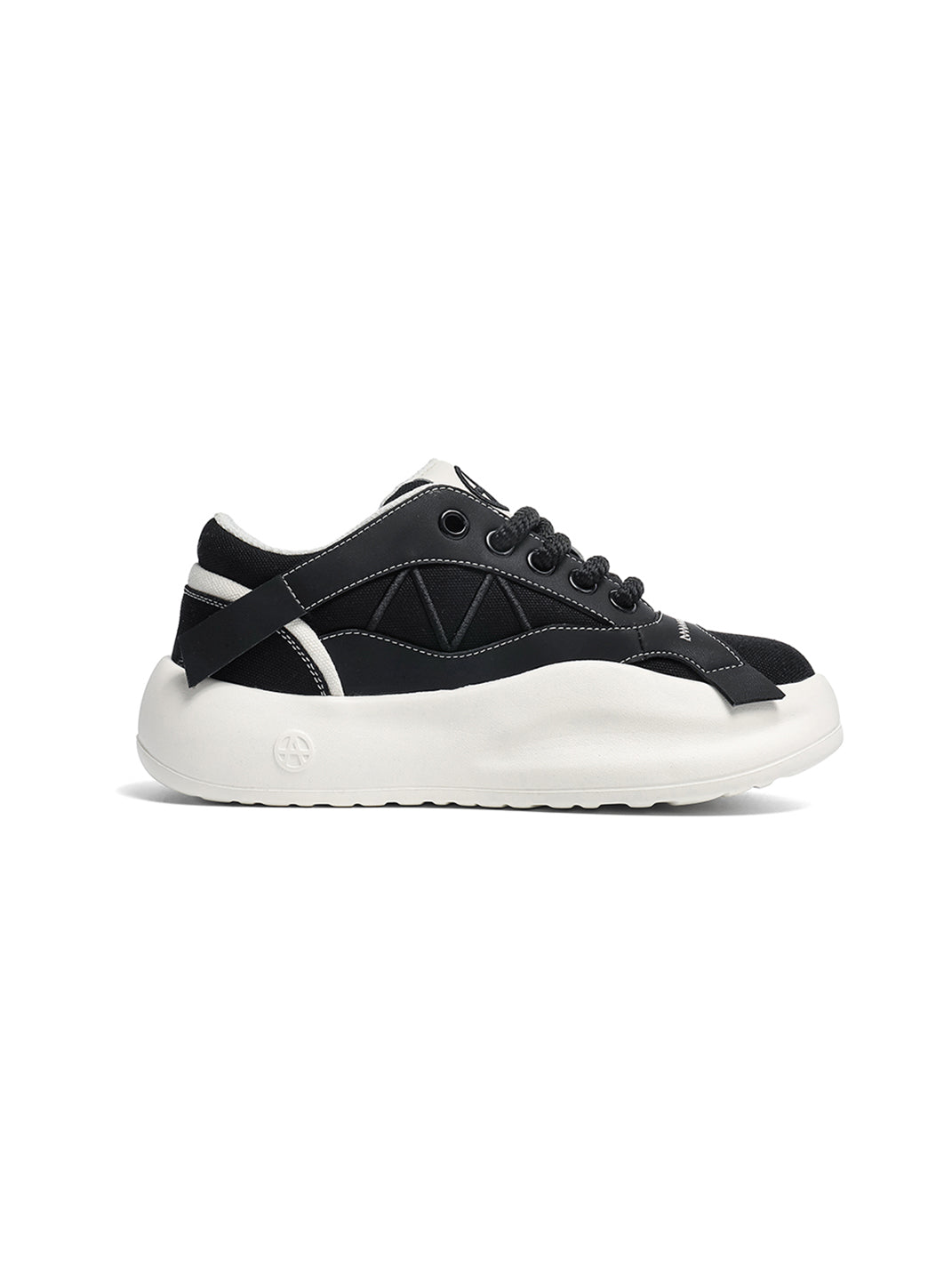 Geometric Panel Platform Runner Sneakers
