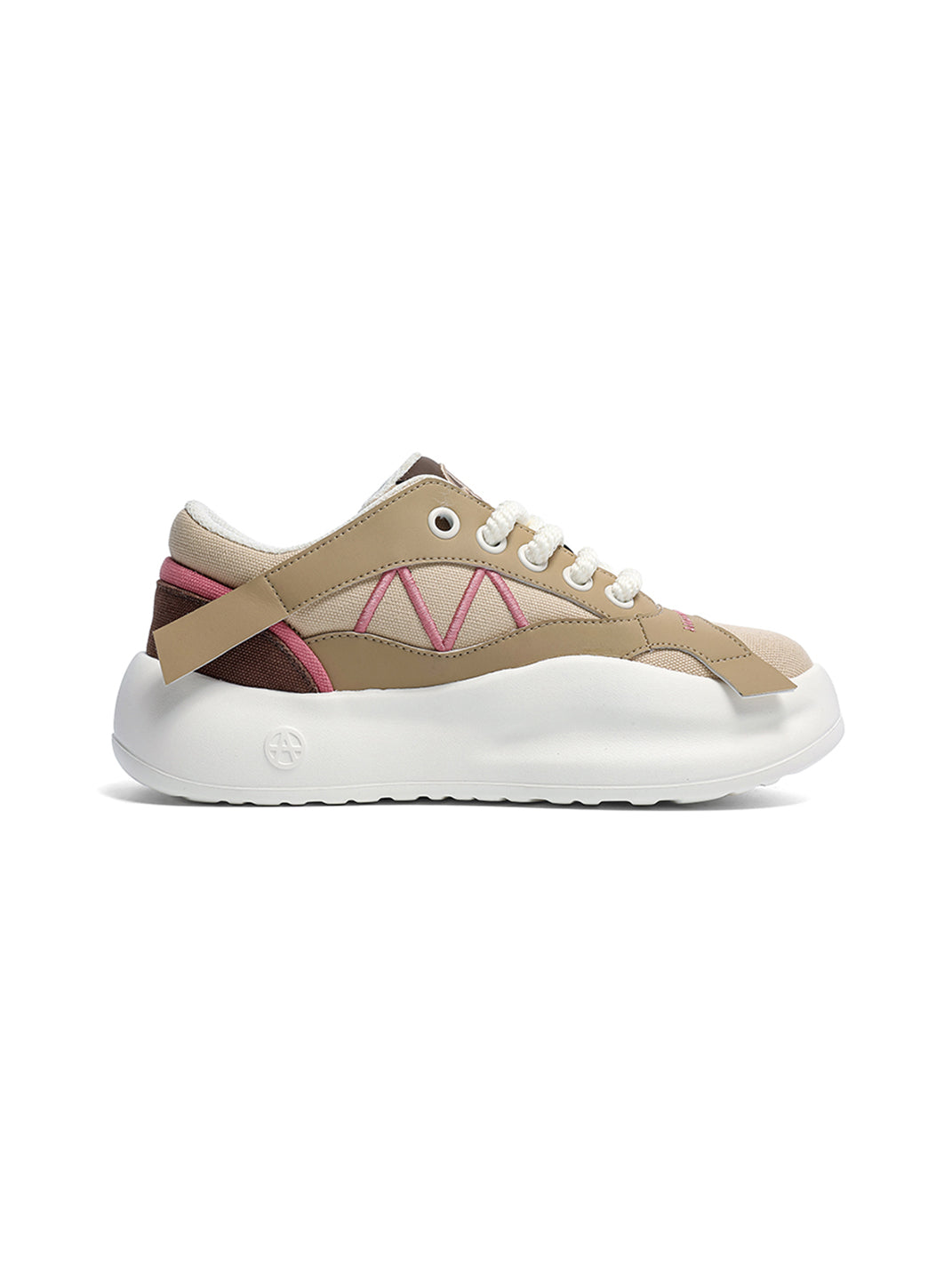 Geometric Panel Platform Runner Sneakers