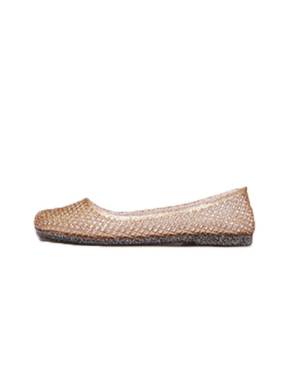 Glitter Mesh Jelly Ballet Flats