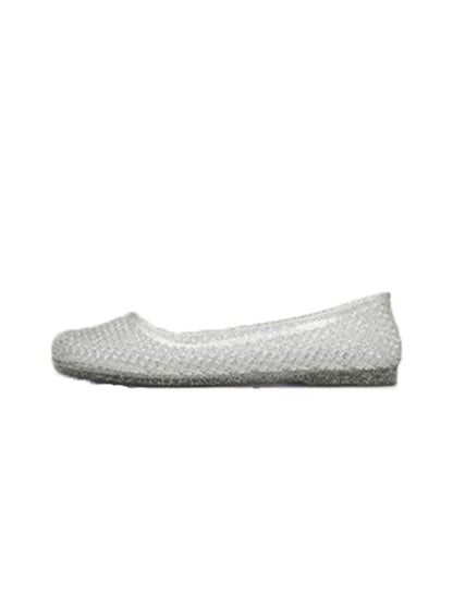 Glitter Mesh Jelly Ballet Flats