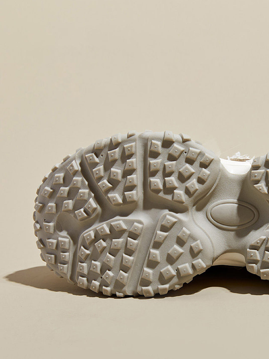 Patchwork Mesh Trail Platform Sneakers