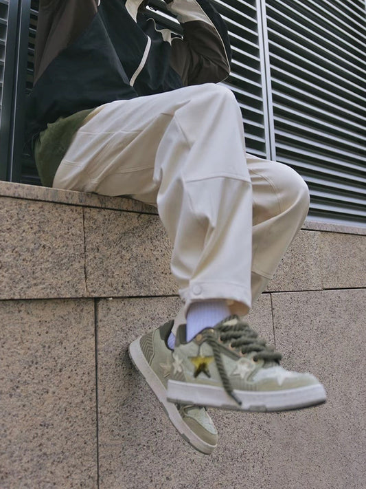 Green Longjing Tea Star Sneakers