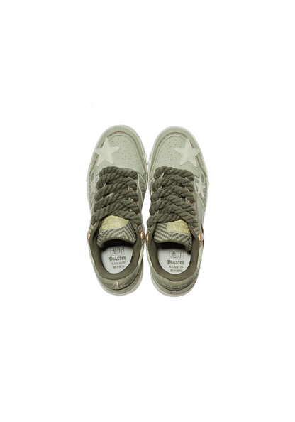 Green Longjing Tea Star Sneakers