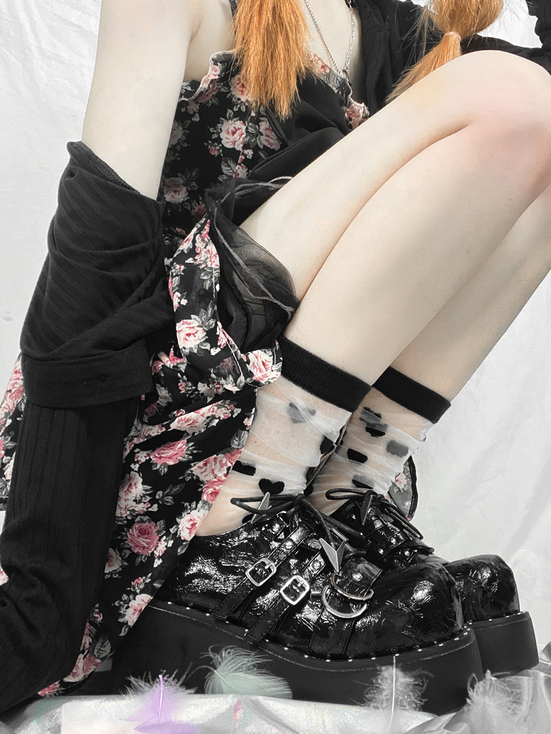 Multi-Buckle Gothic Platform Mary Janes