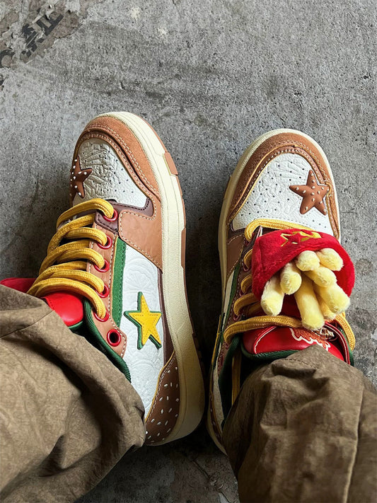 Hamburger Star High-Top Sneakers