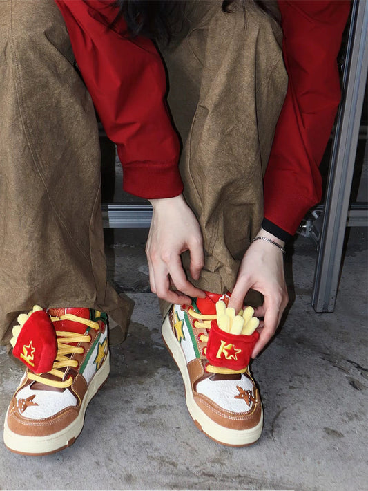 Hamburger Star High-Top Sneakers