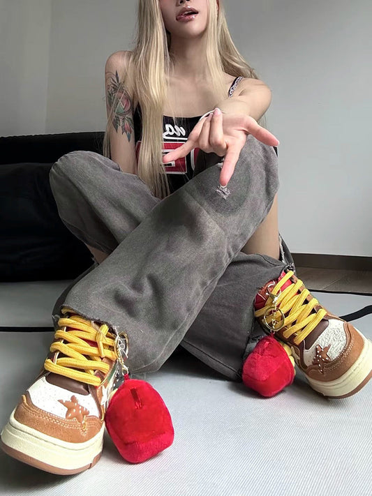 Hamburger Star High-Top Sneakers