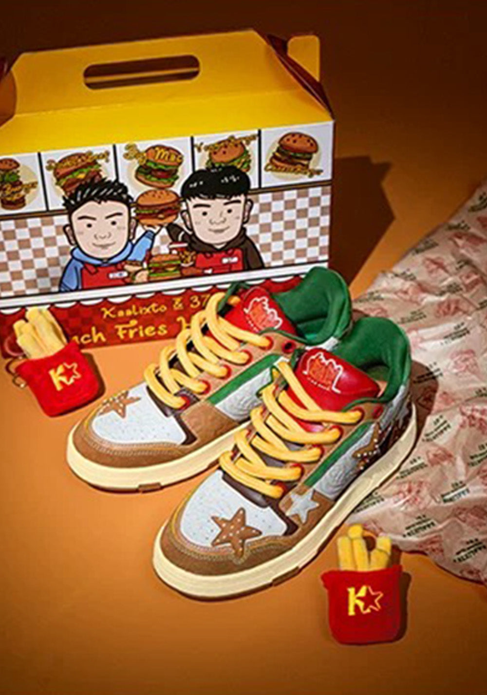 Hamburger Star High-Top Sneakers