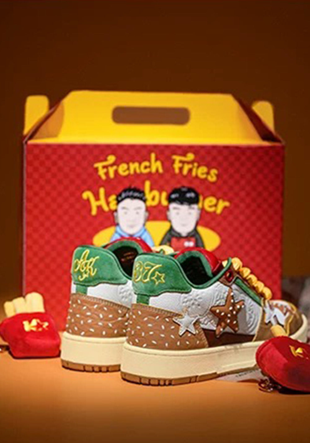 Hamburger Star High-Top Sneakers