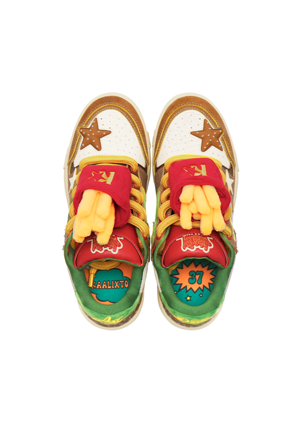 Hamburger Star High-Top Sneakers