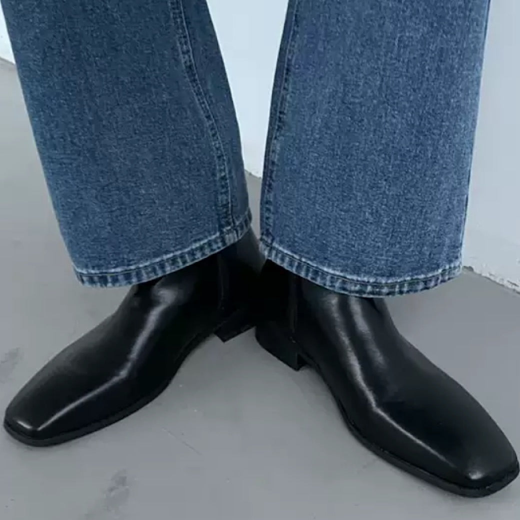 Black Exaid Leather Boots