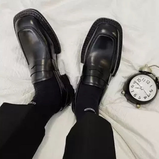 Enamel black loafers  HL1928