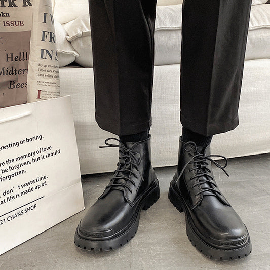 Plain simple platform boots  HL1901
