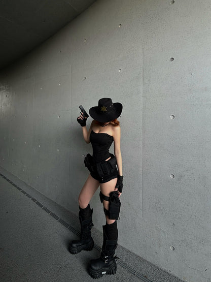 Black Desert Muse Platform Boots