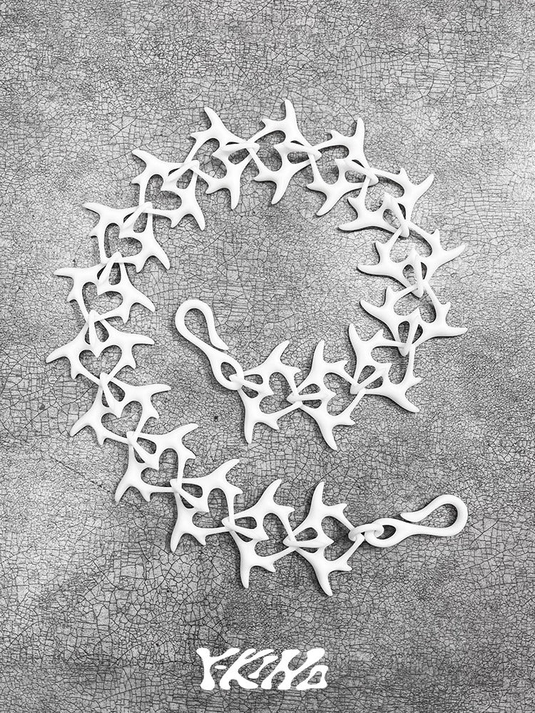 SPINE-HEART Snakebone One-Piece 3D-Printed Pant Chain [ID:0569CH]