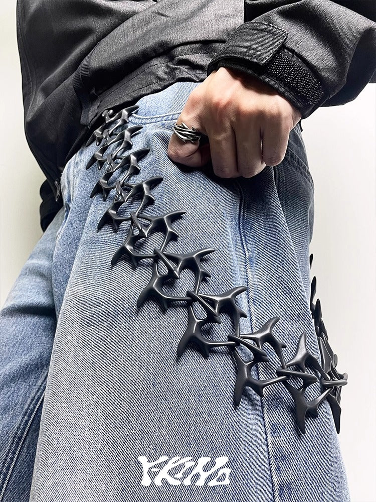 SPINE-HEART Snakebone One-Piece 3D-Printed Pant Chain [ID:0569CH]