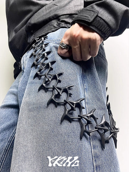 SPINE-HEART Snakebone One-Piece 3D-Printed Pant Chain [ID:0569CH]