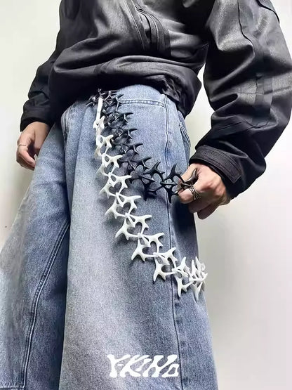 SPINE-HEART Snakebone One-Piece 3D-Printed Pant Chain [ID:0569CH]