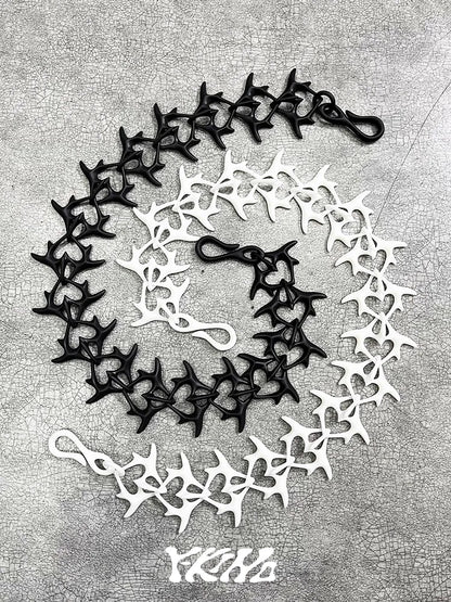 SPINE-HEART Snakebone One-Piece 3D-Printed Pant Chain [ID:0569CH]