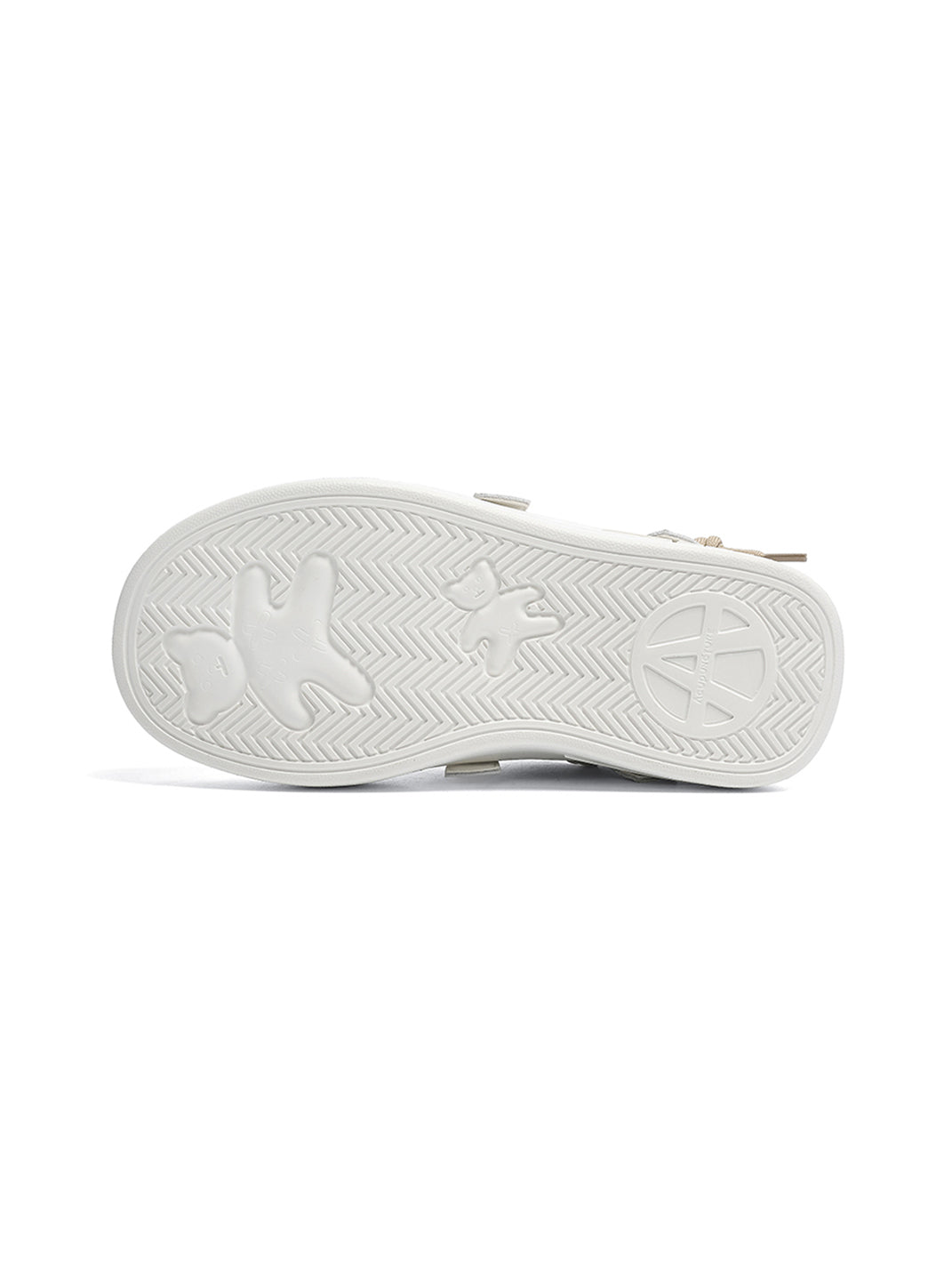 Ivory Buckle-Lace Platform Sneakers