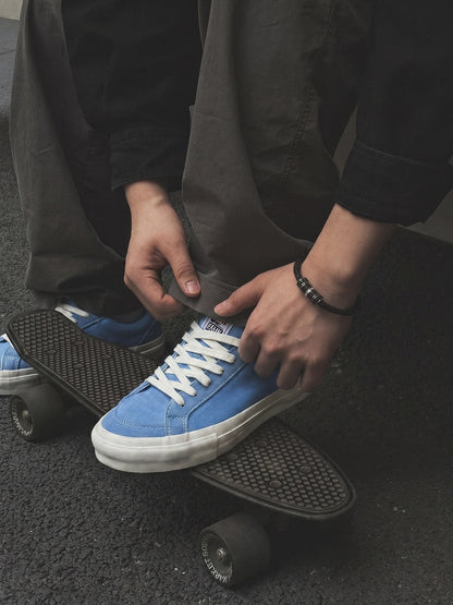 Afro-Embroidered Casual Skate Sneakers