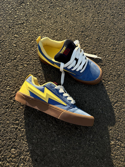 Lightning-Bolt Colorblock Skate Sneakers