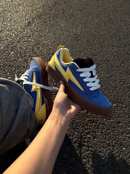 Lightning-Bolt Colorblock Skate Sneakers