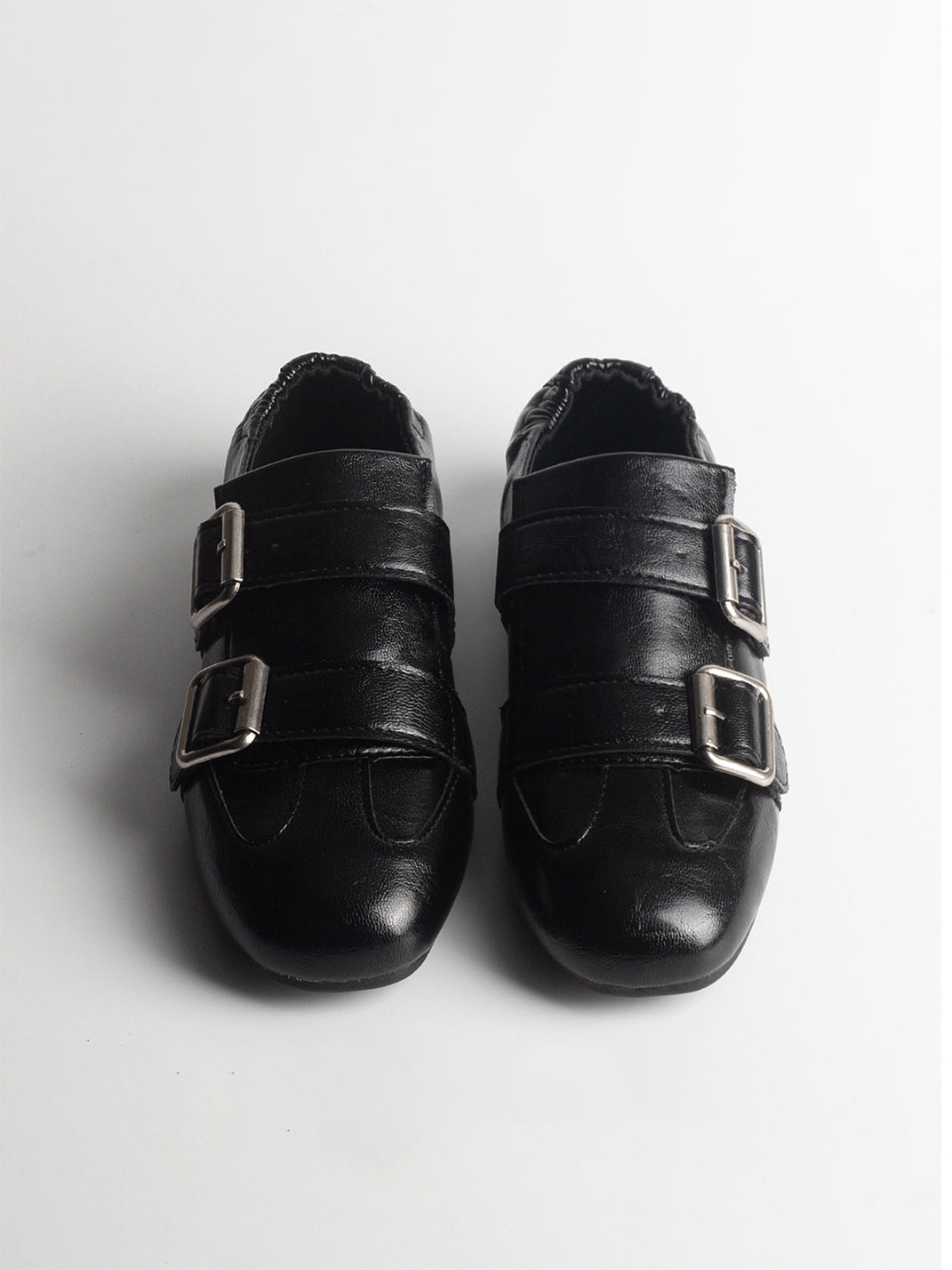 Convertible Triple-Strap Leather Loafers
