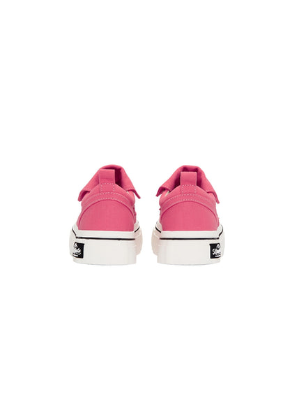 Raspberry Star-Panel Canvas Sneakers