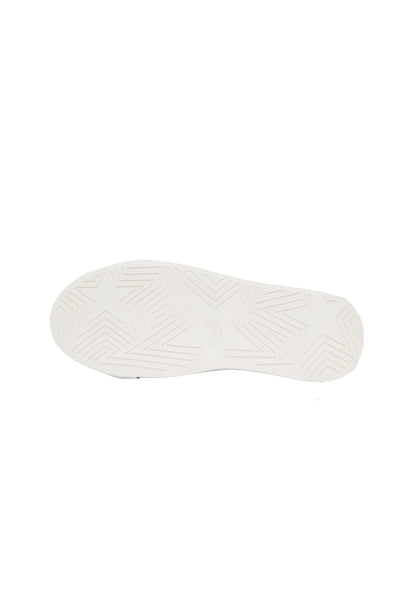 Raspberry Star-Panel Canvas Sneakers