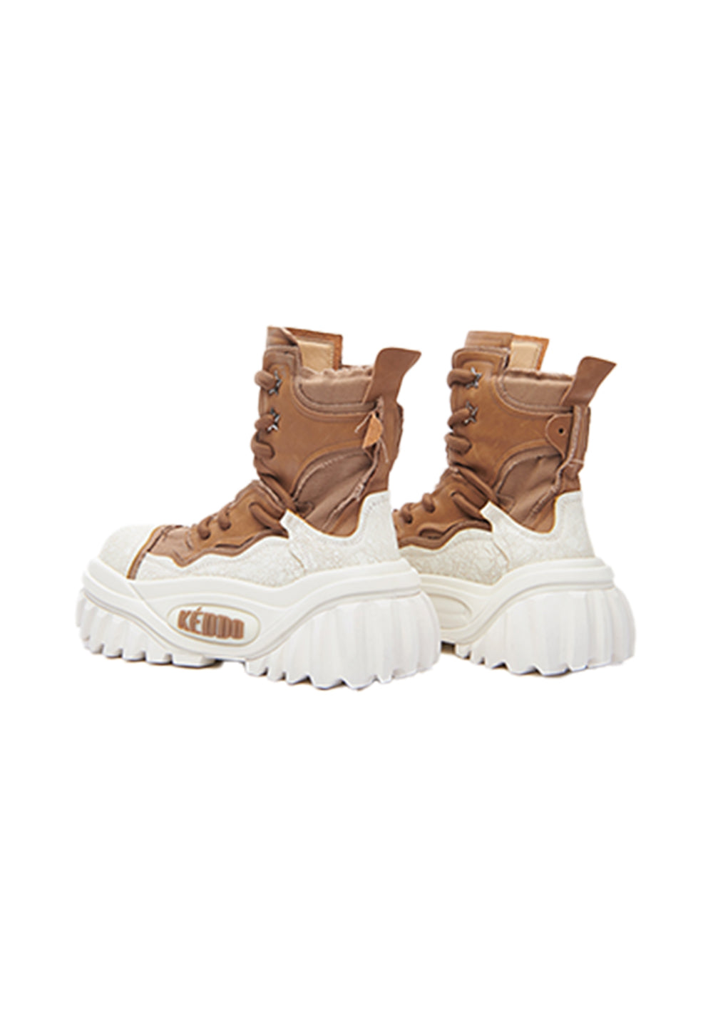 Sculpted-Sole Punk Platform Work Boots