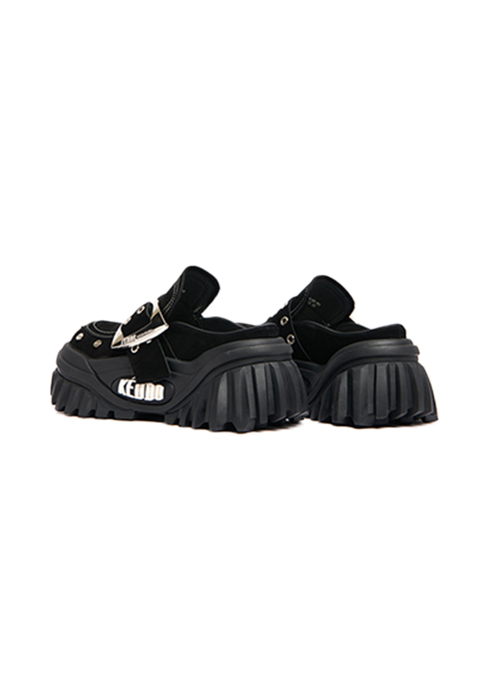 Studded Buckle Platform Mary Jane Shoes