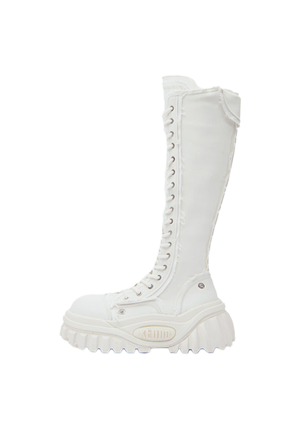 Tall Lace-Up Platform Riding Boots