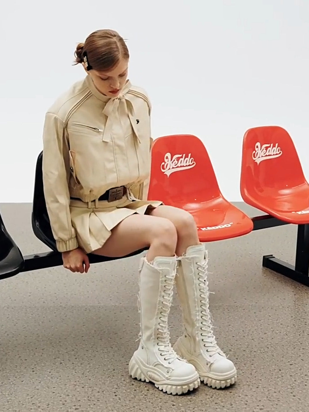 Tall Lace-Up Platform Riding Boots